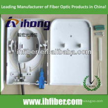 FTTH indoor wall mount 2core fiber optical terminal box SC adapter